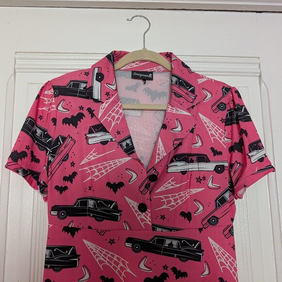 Sourpuss Death Cab Rosie Dress Size L - Picture 5 of 11